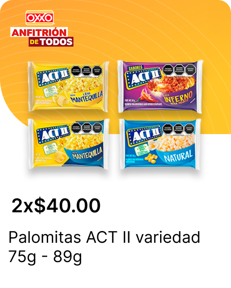 Palomitas ACT II variedad 75g  89g