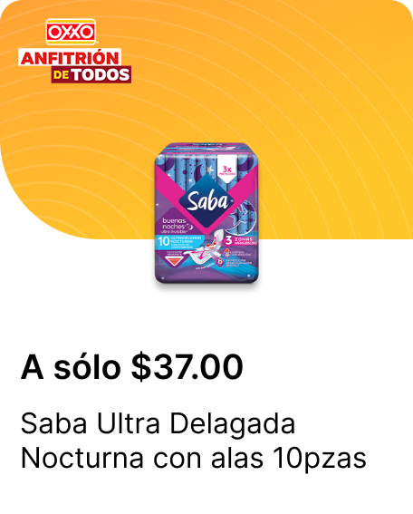 Saba Ultra Delagada Nocturna con alas 10pzas