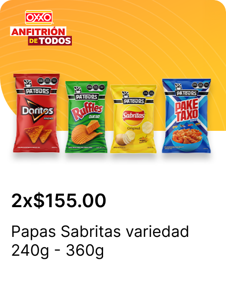Papas Sabritas variedad 240g  360g 