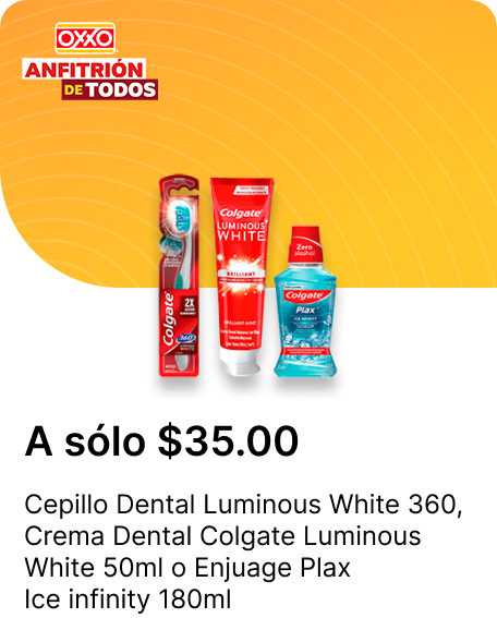 Cepillo Dental Luminous White 360 | Crema Dental Colgate Luminous White 50ml | Enjuage plax ice infinity 180ml