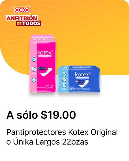 Pantiprotectores Kotex Original o Unika Largos 22pzas