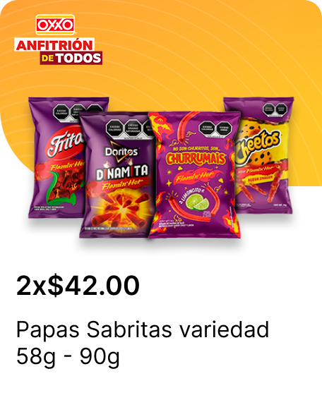Papas Sabritas variedad 58g  90g