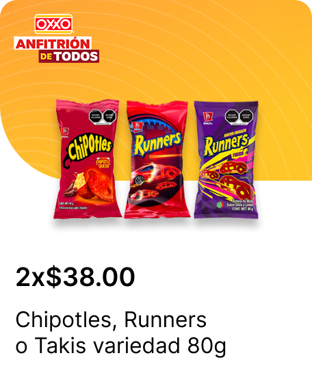 Chipotles o Runners o Takis variedad 80g