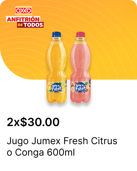 Jugo Jumex Fresh Citrus o Conga 600ml