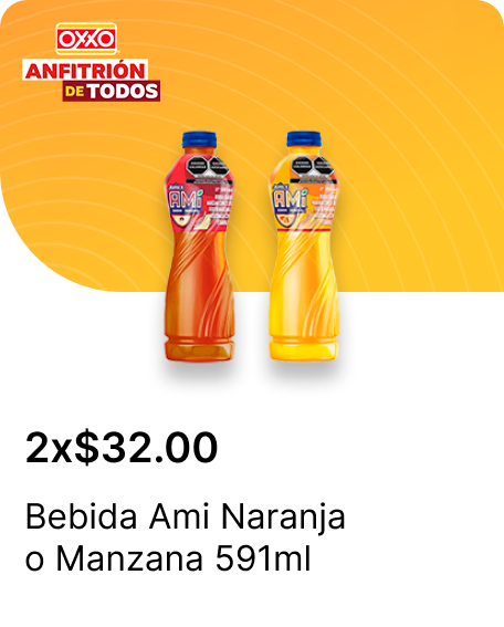 Bebida Ami Naranja o Manzana 591ml