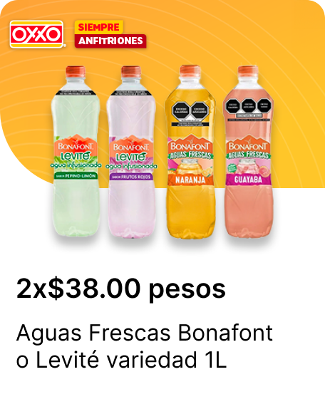 Aguas Frescas Bonafont o Levite variedad 1L