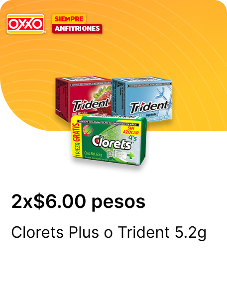 Clorets Plus o Trident 5.2g