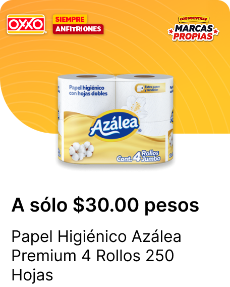 Papel Higienico Azalea Premium 4 Rollos 250 Hojas