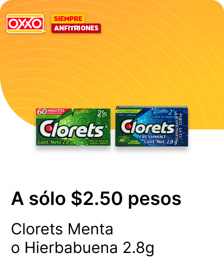 Clorets Menta o Hierbabuena 2.8g