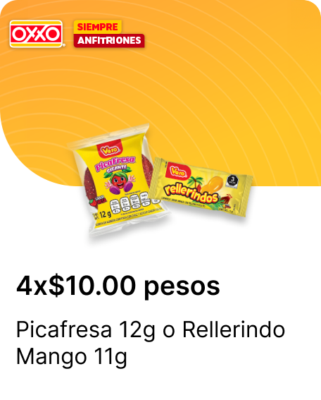 Picafresa 12g  o Rellerindo Mango 11g
