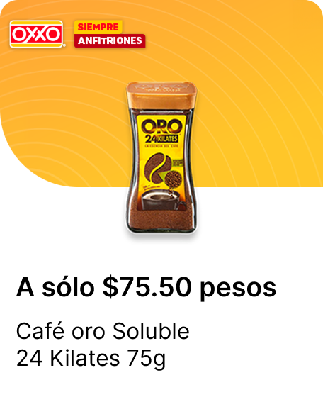 Cafe oro Soluble 24 Kilates 75g