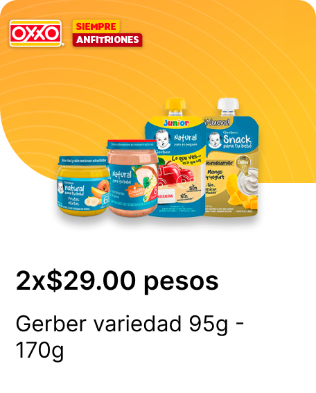 Gerber variedad 95g  170g