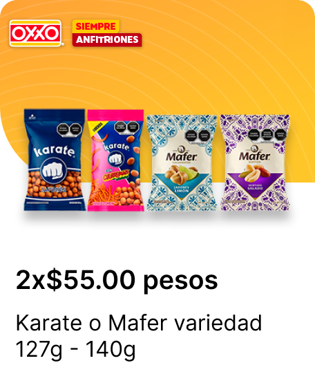 Karate o Mafer variedad 127g  140g