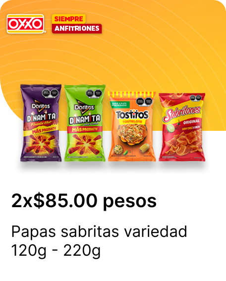 Papas sabritas 120g  220g