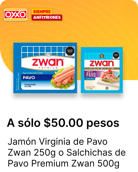 Jamon Virginia de Pavo Zwan 250g  o Salchichas de Pavo Premium Zwan 500g
