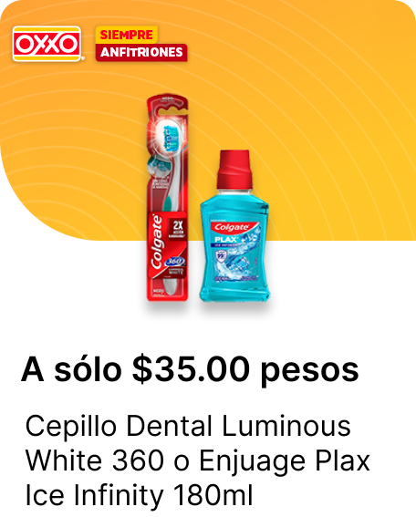 Cepillo Dental Luminous White 360  o Enjuage Plax Ice Infinity 180ml