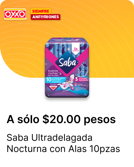 Saba Ultradelagada Nocturna con Alas 10pza
