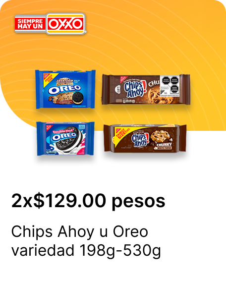 Chips Ahoy o Oreo variedad 198g530g