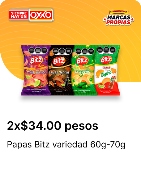 Papas Bitz variedad 60g70g