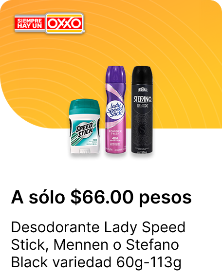 Desodorante Lady Speed Stick o Mennen o Stefano Black variedad 60g113g