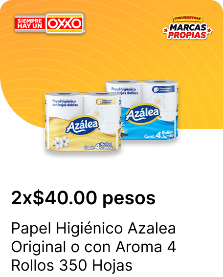 Papel Higienico Azalea Original o con Aroma 4 Rollos 350 Hojas