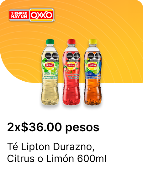 Te Lipton Durazno o Citrus o Limon 600ml