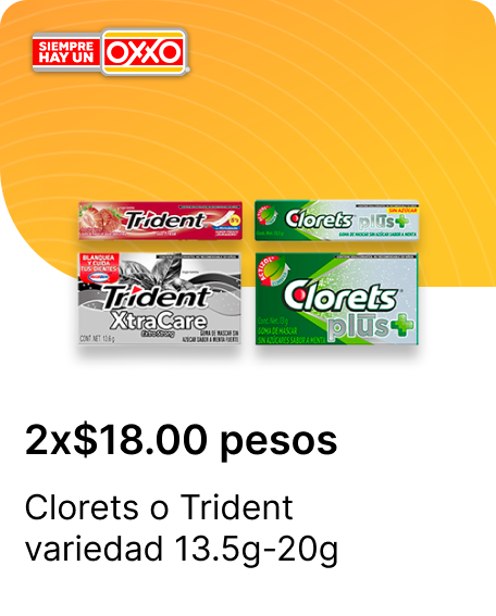 Clorets o Trident variedad 13.5g20g
