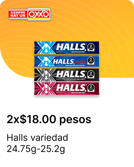 Halls variedad 24.75g25.2g