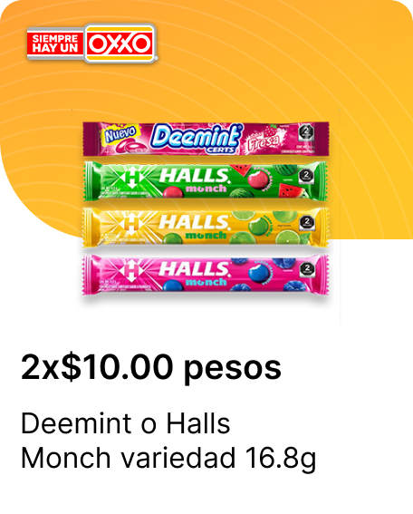 Deemint o Halls Monch variedad 16.8g