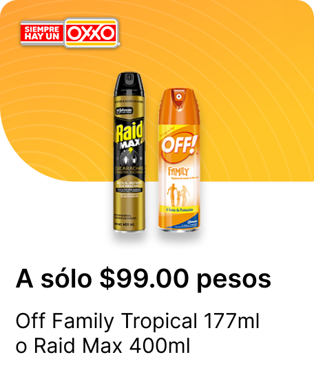 Off Family Tropical 177ml o Raid Max 400ml