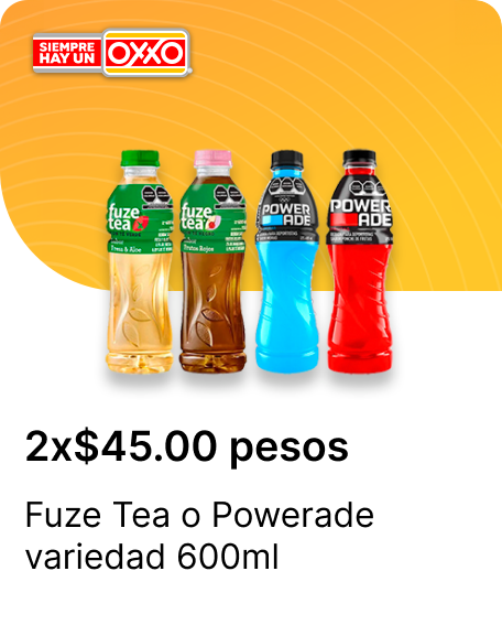 Fuze Tea o Powerade variedad 600ml