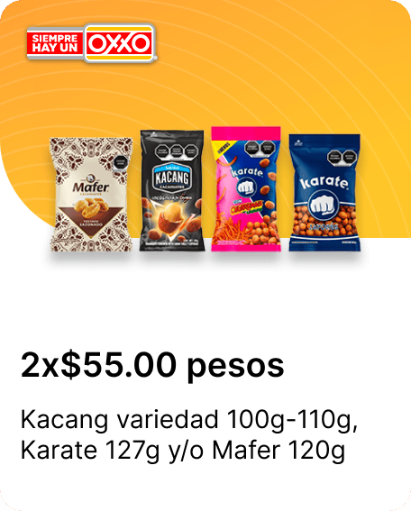 Kacang variedad 100g 110g Karate 127g o Mafer 120g