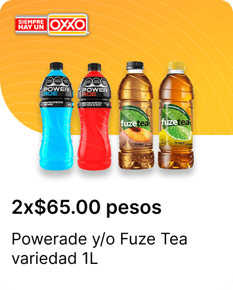 Powerade o Fuze Tea variedad 500ml 600ml