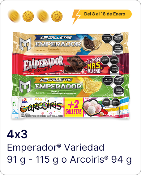 Variedad Emperador Gamesa 91-115gr y Arcoiris Gamesa 94gr COMBÍNALOS COMO QUIERAS