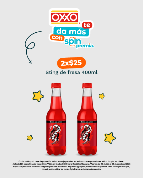 2x$25 sting de fresa