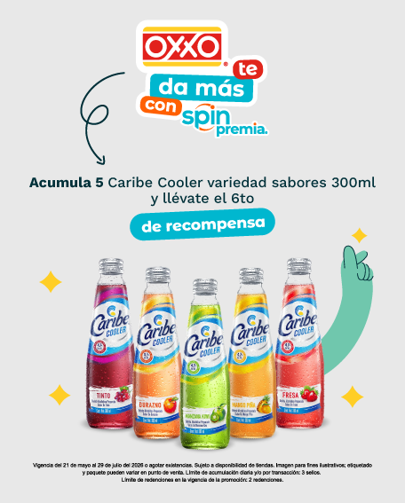 Acumula 5 y llévate el 6to Caribe Cooler